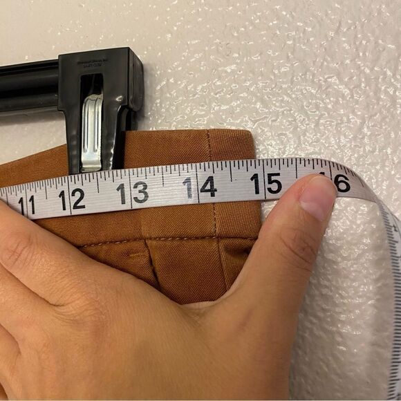 J Crew tan camel stretch dress Pants trousers office slacks BF401 cotton blend 2 - Picture 6 of 11